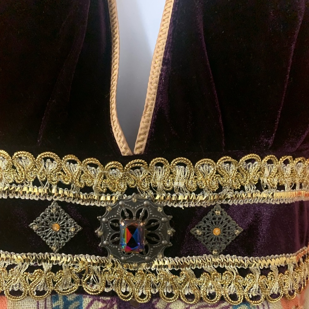 Bohemian Multicolor Halter Dress 10 - Picture 3 of 11